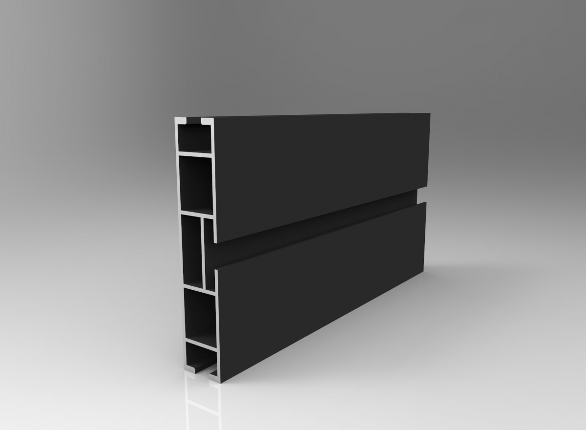 TOP LINE profil 120mm czarny mat 400cm