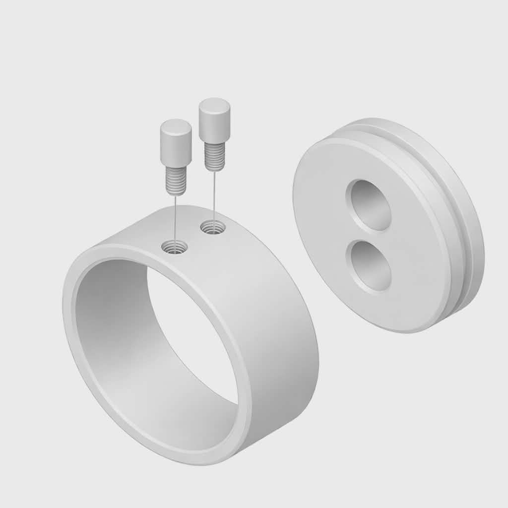 IMPRESS LINE round 35 mm wykusz boczny biały