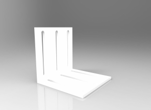 TOP LINE kątownik montaż. uniwer. duży biały błysk - blister