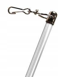 Patyki do firan przezroczyste 125 cm