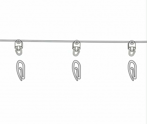 WAVE zestaw z mini rolką /6/ czarny 140cm