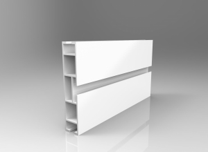 TOP LINE profil 120mm biały błysk 600cm