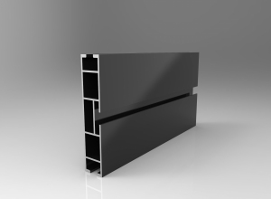 TOP LINE profil 120mm czarny błysk 300cm