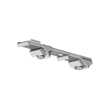 Uchwyt sufitowy smart click podwójny biały, rozstaw 110mm