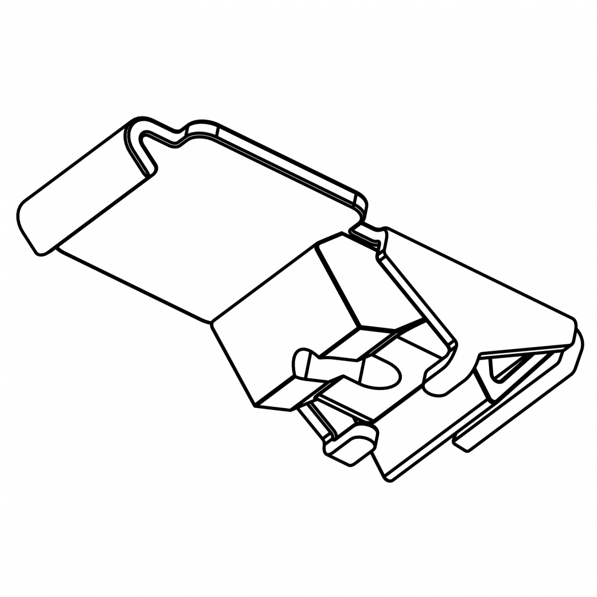 Uchwyt sufitowy Smart Click I biały (10 szt.)