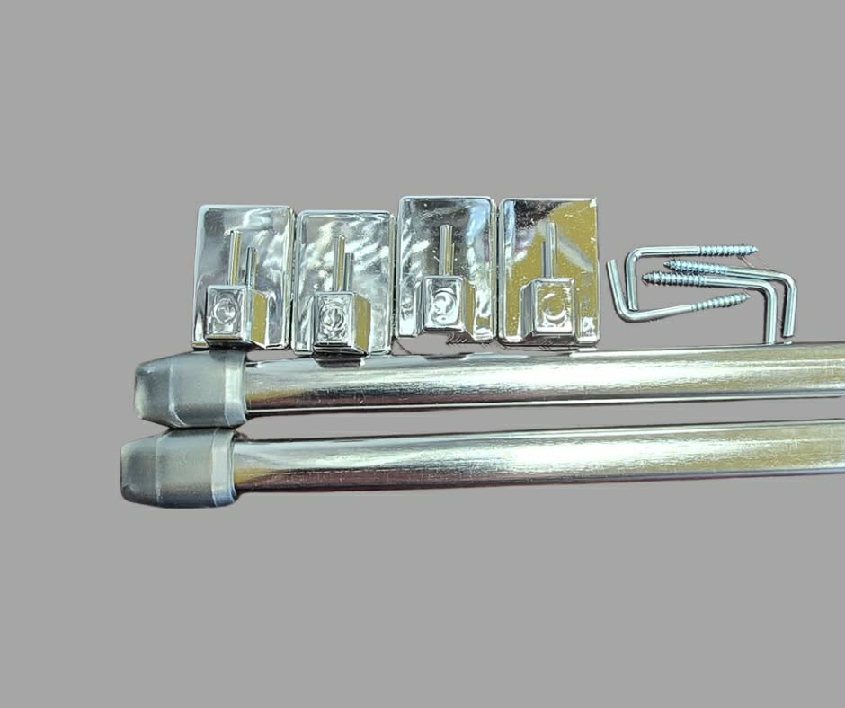 Karnisz zazdrostka 80 cm - chrom BLISTER