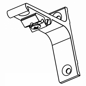 Wspornik ścienny I SMART CLICK czarny 75mm