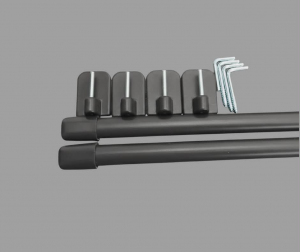 Karnisz zazdrostka 100 cm - grafit