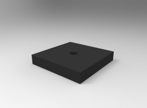 TOP LINE kamień montażowy CZARNY 21x21x3.5